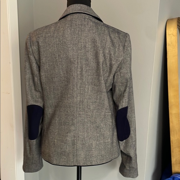 GAP Wool Blend Navy Uniform Academy Blazer with Polka Dot Lining - Picture 3 of 12